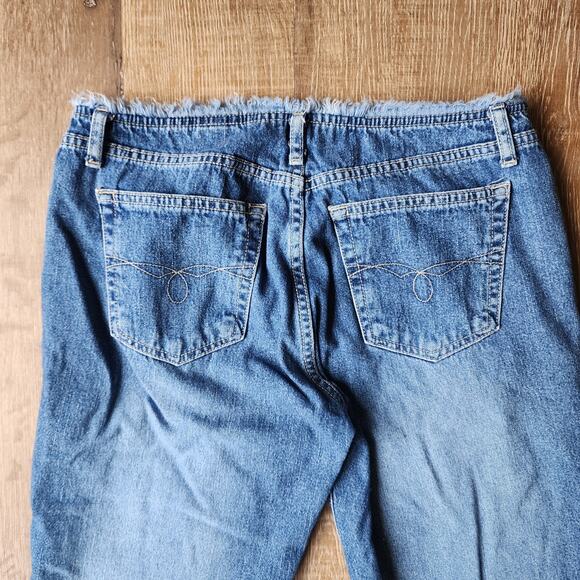 Vintage Paris Blues Raw Hem Wide Leg Jeans | Women's 9 - Picture 8 of 9